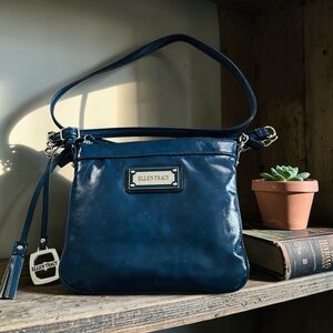 ELLEN TRACY Desirable Deep Blue Crossbody Bag. Preowned.$18.